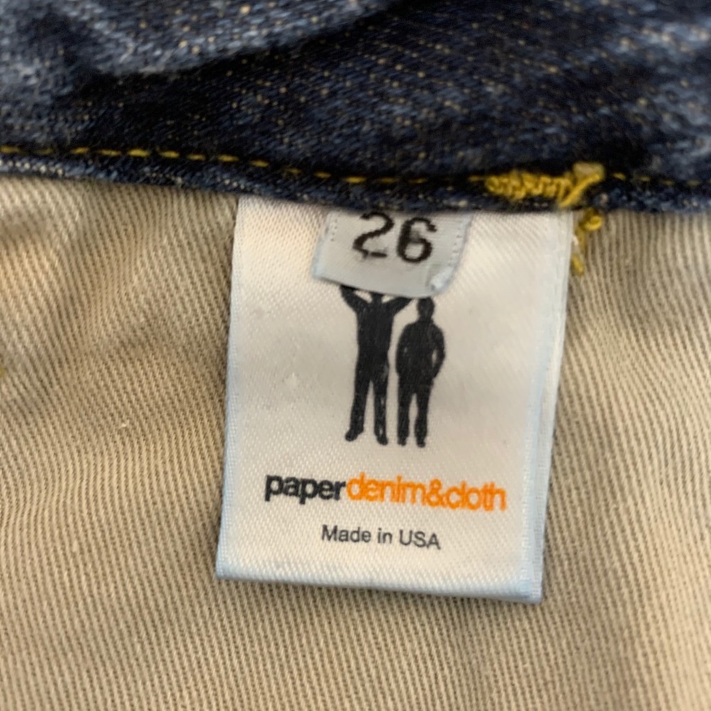 Paper Denim & Cloth Madcap Flare blue jeans Size 26, hemmed 30” inseam, low rise - Picture 7 of 14